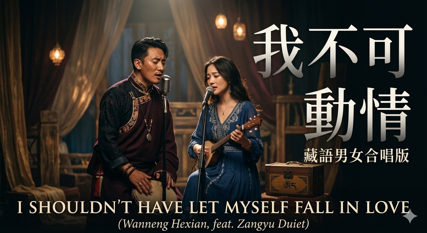萬能和弦 – 我不該動情 (藏語男女合唱版) Wànnéng héxián – wǒ bù gāi dòngqíng – I Shouldn’t Have Let Myself Fall in Love (Tibetan Duet Version) “I know full well that anyone can go on living just fine after someone leaves; I try to convince myself to let go, yet memories refuse to let me be.”