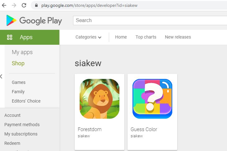 Android Game for Kids at Playstore | siakew