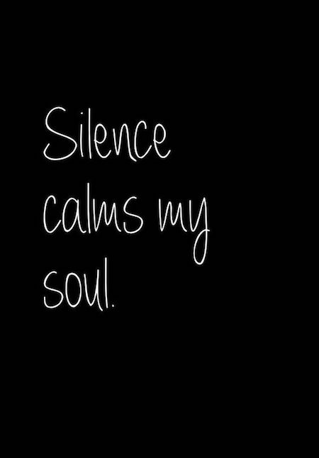 silence-calms